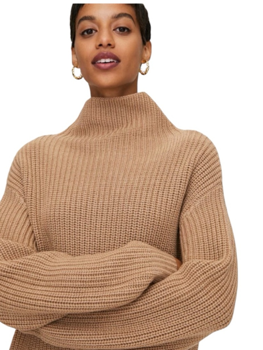 Aritzia Wilfred Montpellier Turtleneck Relaxed Merino Wool Sweater XXS